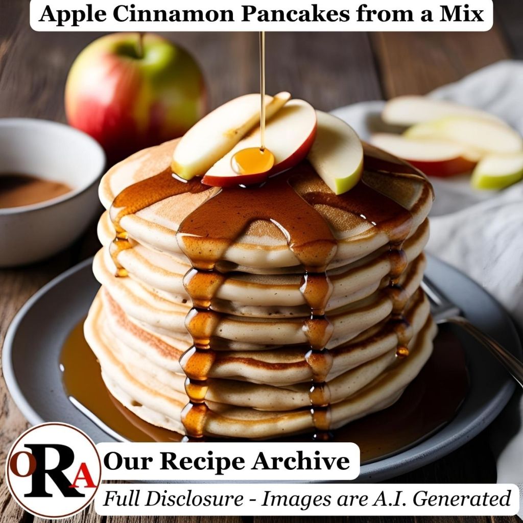 Apple Cinnamon Pancakes from a&nbsp;Mix