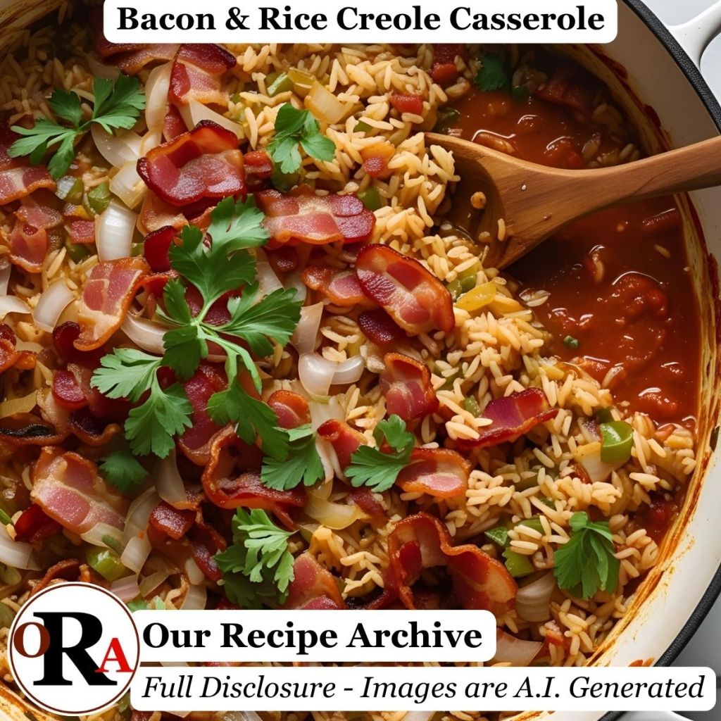 Bacon & Rice Creole&nbsp;Casserole