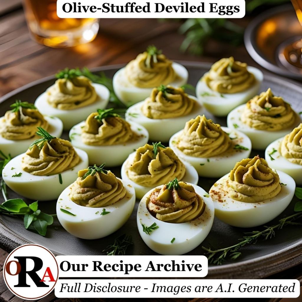 Olive-Stuffed Deviled Eggs